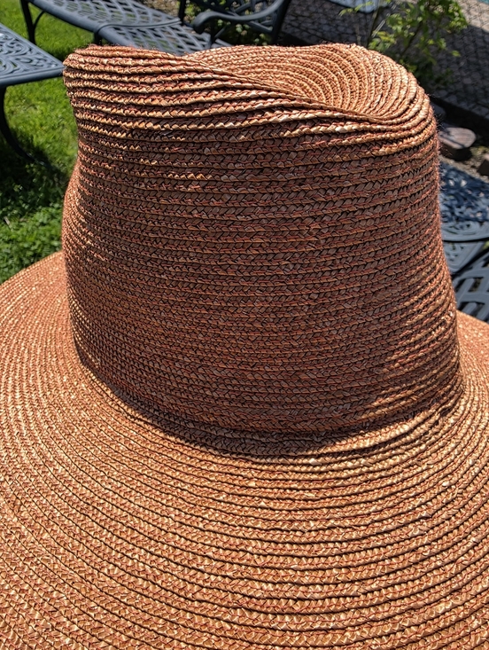 Lola Hats Wide Brim Straw Sun Hat - Orange